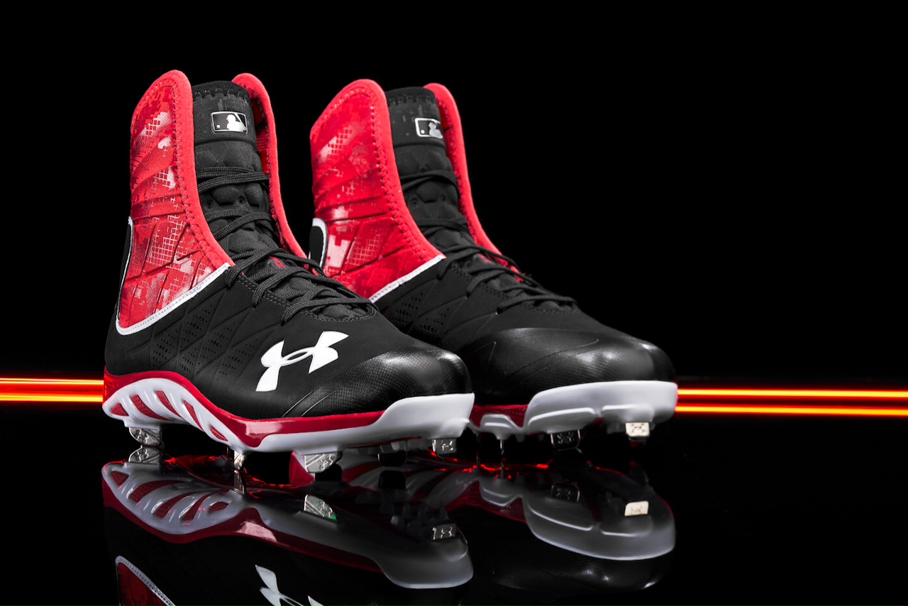 under armour spine baseball cleats molded