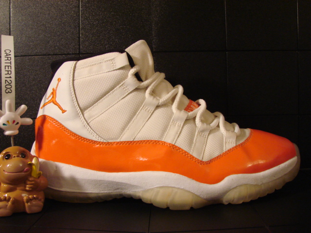 orange and white retro 11