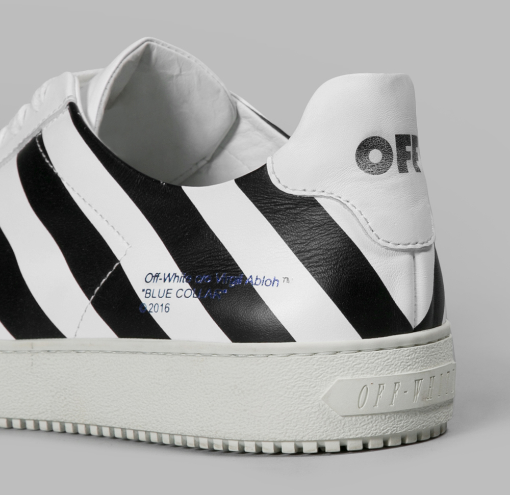 off white diagonal sneakers