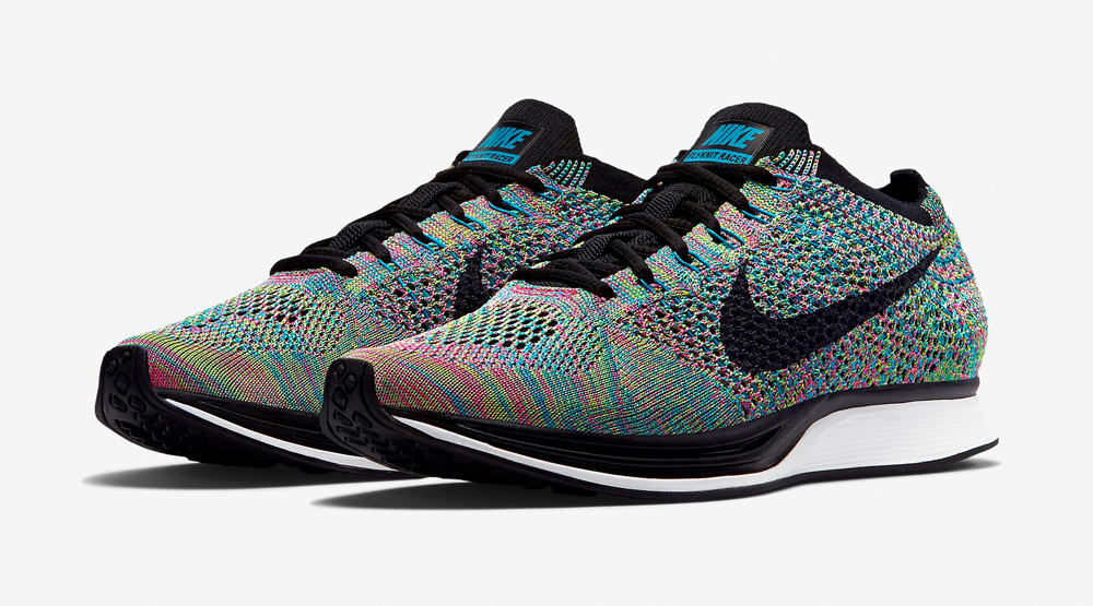 nike flyknit racer multicolor