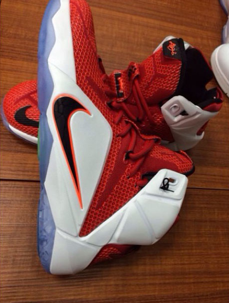 lebron 12 red and white