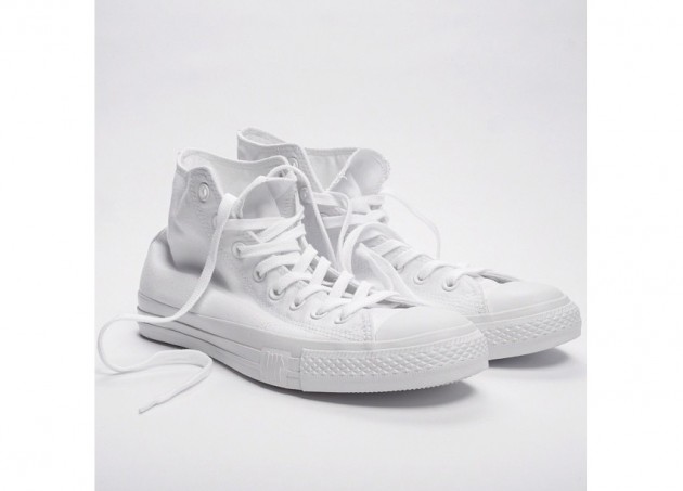 all white chucks