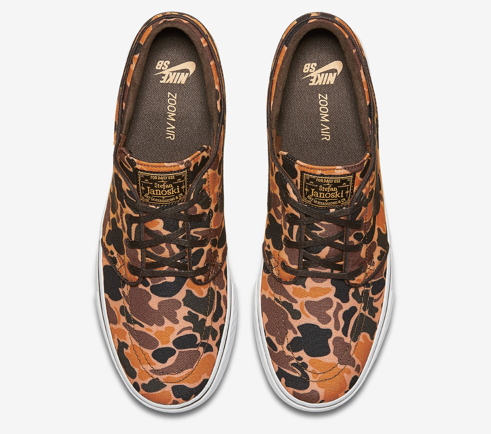 nike sb camo orange