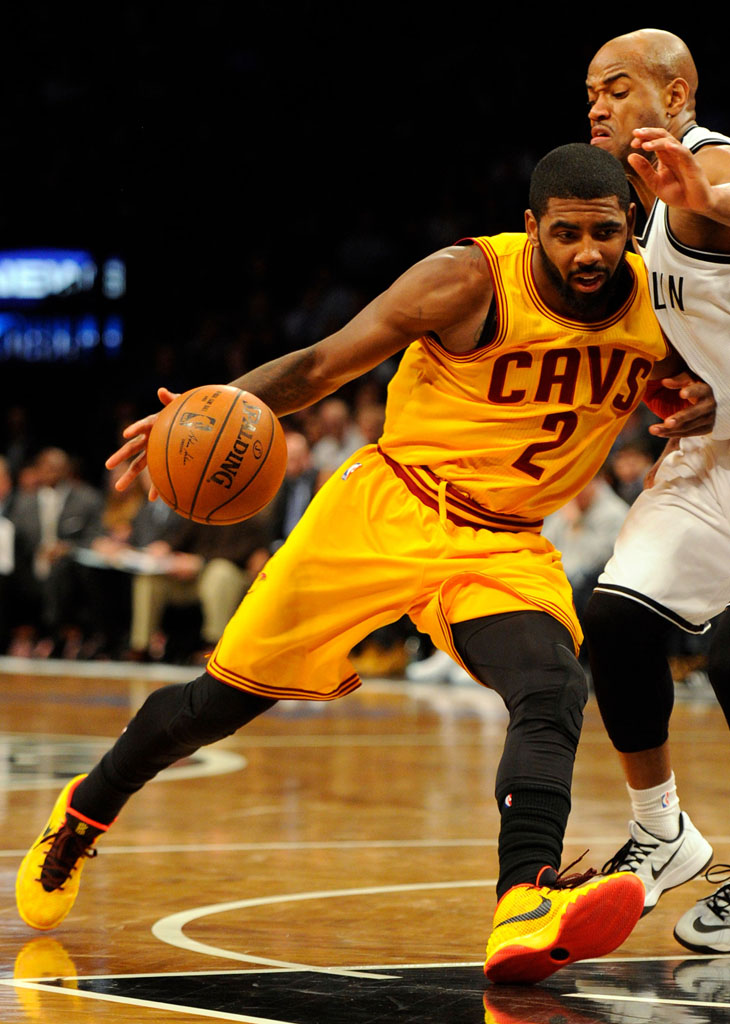 kyrie irving shoes yellow and red