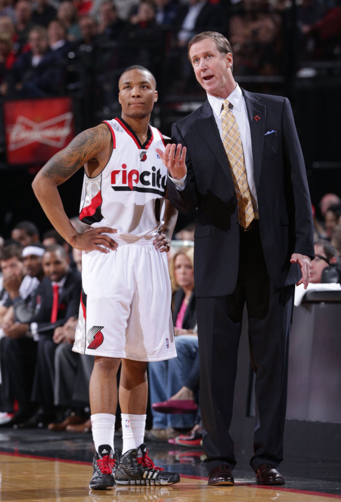 Damian Lillard wearing adidas Crazyquick