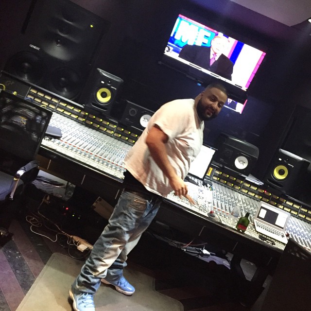 DJ Khaled wearing Air Jordan XI 11 Pantone