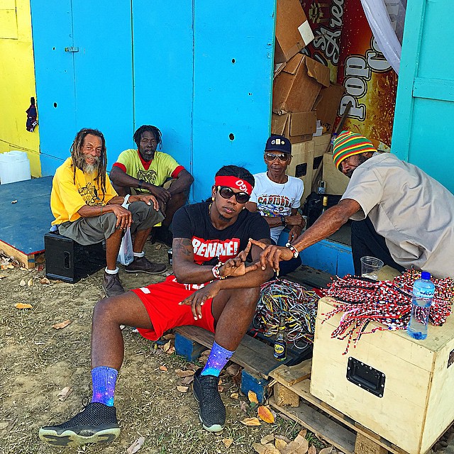 Trinidad James wearing Air Jordan Future