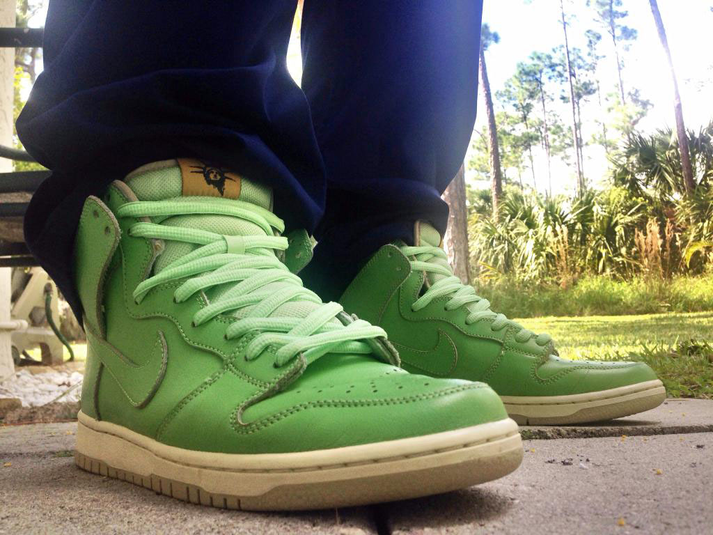 MOU5PaD in the 'Statue of Liberty' Nike Dunk High SB