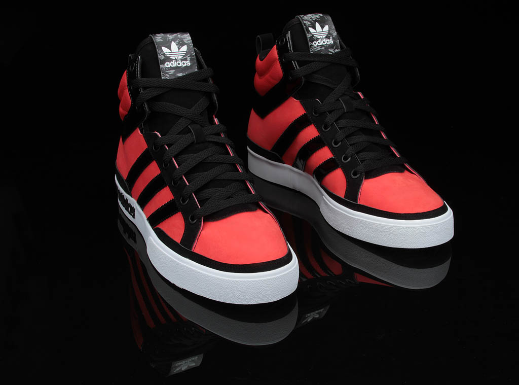 adidas Originals Camo Pack Top Court Mid Shoes Infrared Black (3)
