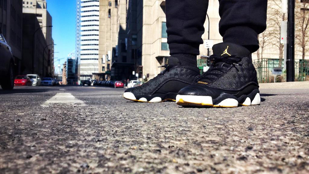 Spotlight: Forum Staff Weekly WDYWT? - 4.20.14 - Shooter wearing Air Jordan XIII 13 Low Black/Maize