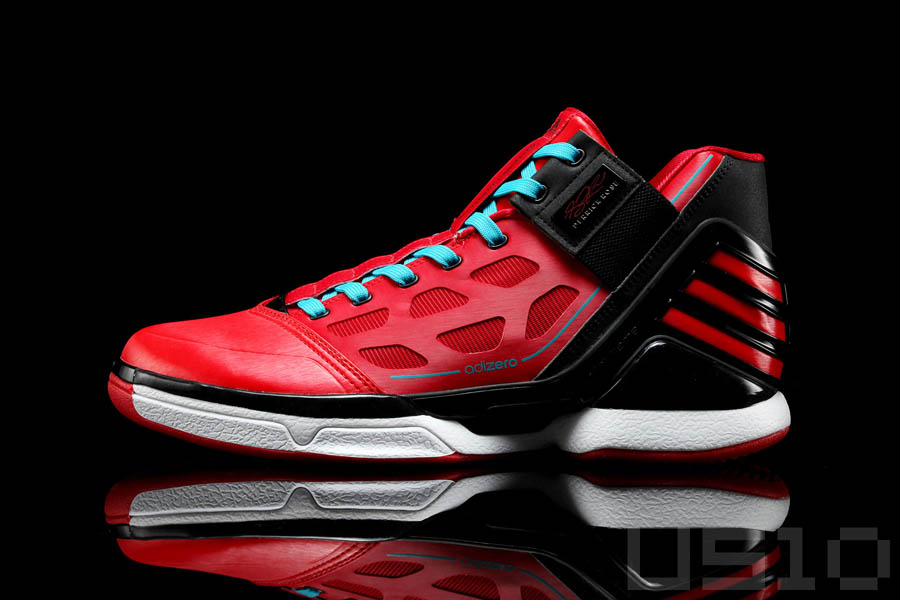 adidas adiZero Rose 2.0 Red Black Intense Blue L-Train Chicago G47565