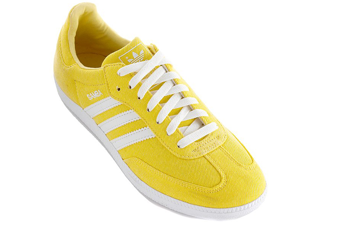 yellow adidas samba