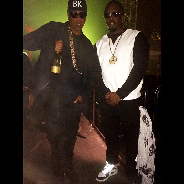 Diddy wearing Air Jordan I 1 Barons