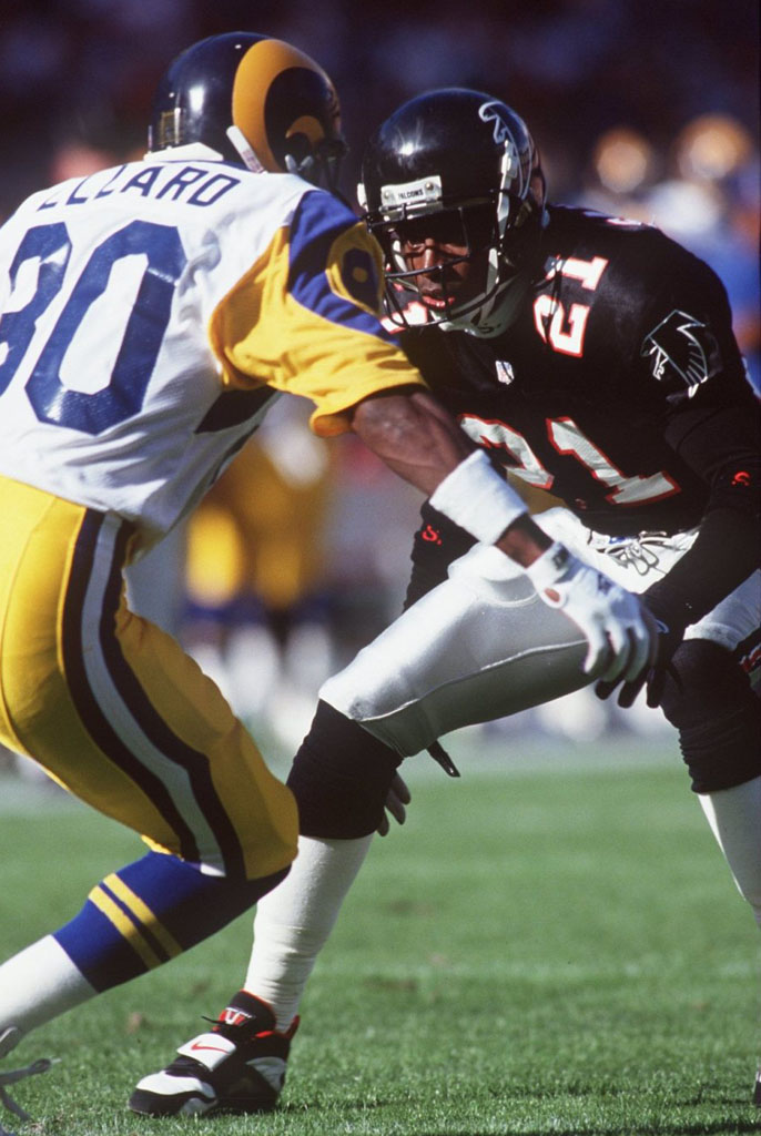 Deion Sanders wearing Nike Air Diamond Turf (1993)