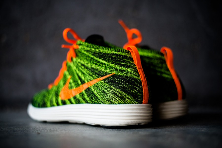 Nike flyknit cheap chukka green