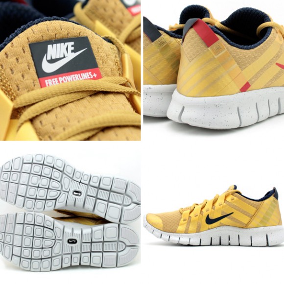 Nike free powerlines gold online