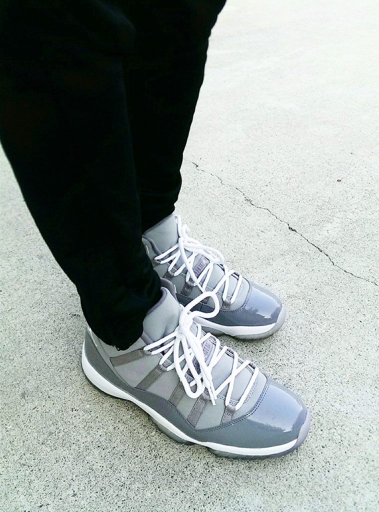 ChunkyMky in the 'Cool Grey' Air Jordan XI 11 Retro