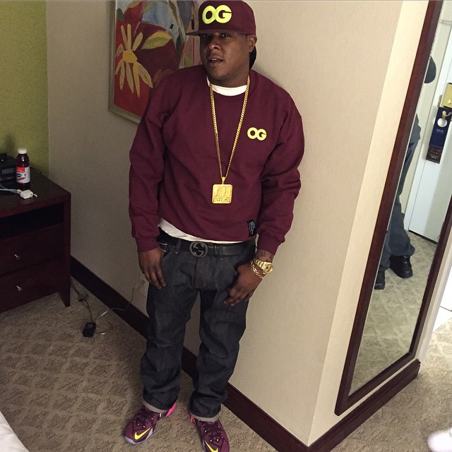 Jadakiss wearing Nike LeBron XII 12 Double Helix