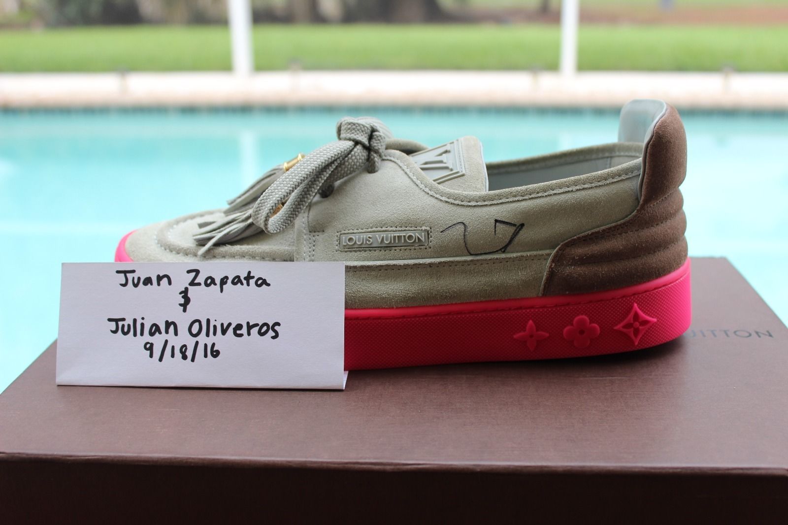 Kids Selling Kanye West Signed Louis Vuitton Hudson Sneakers | Sole Collector