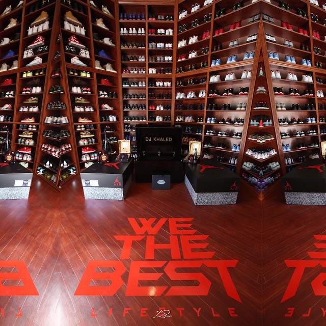 dj khaled sneaker room