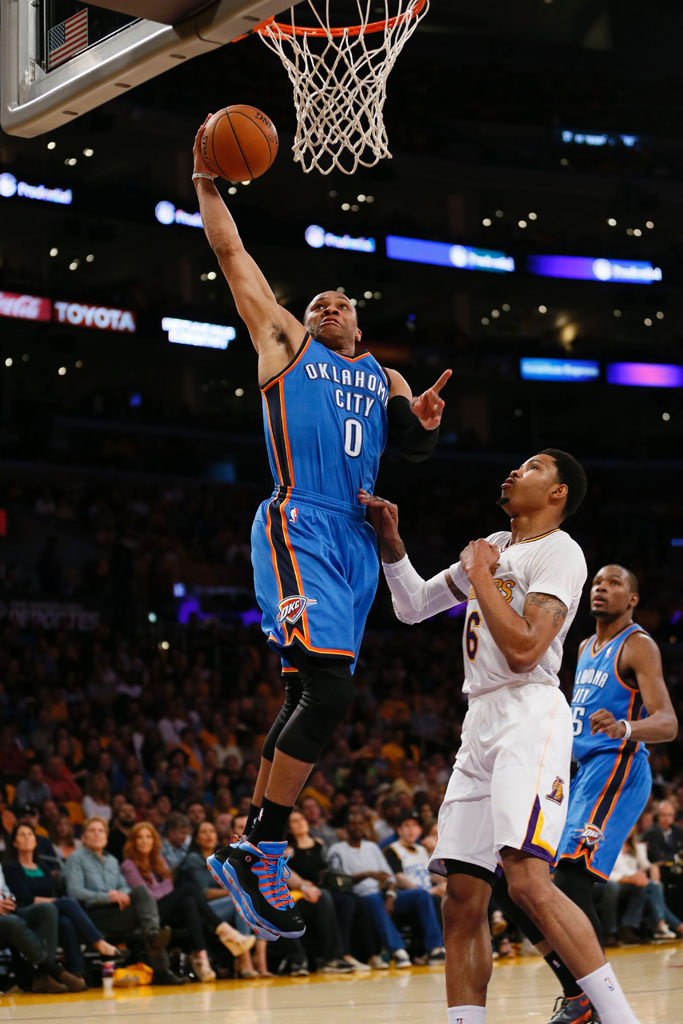 Russell Westbrook Wears 'OKC' Air Jordan 10 PE (2)