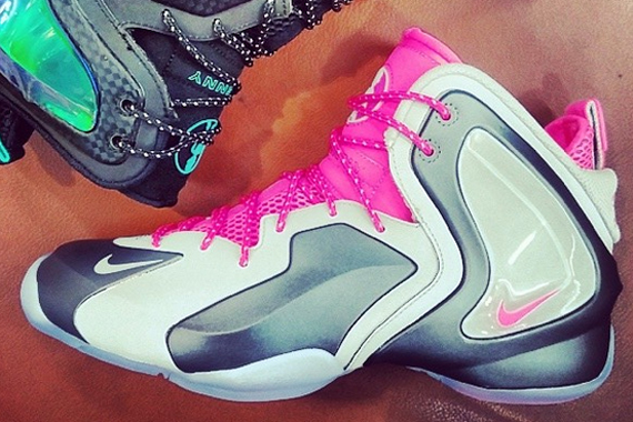 Nike Lil Penny Posite Wolf Grey/ Hyper Pink - Detailed Look