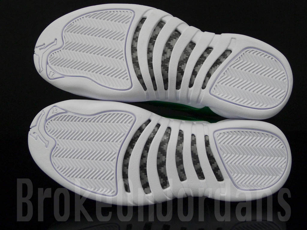 Air Jordan XII 12 Green White Sample (9)