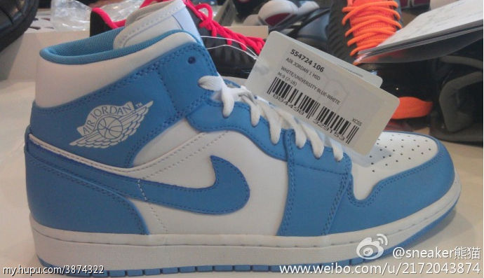 air jordan retro 1 carolina blue