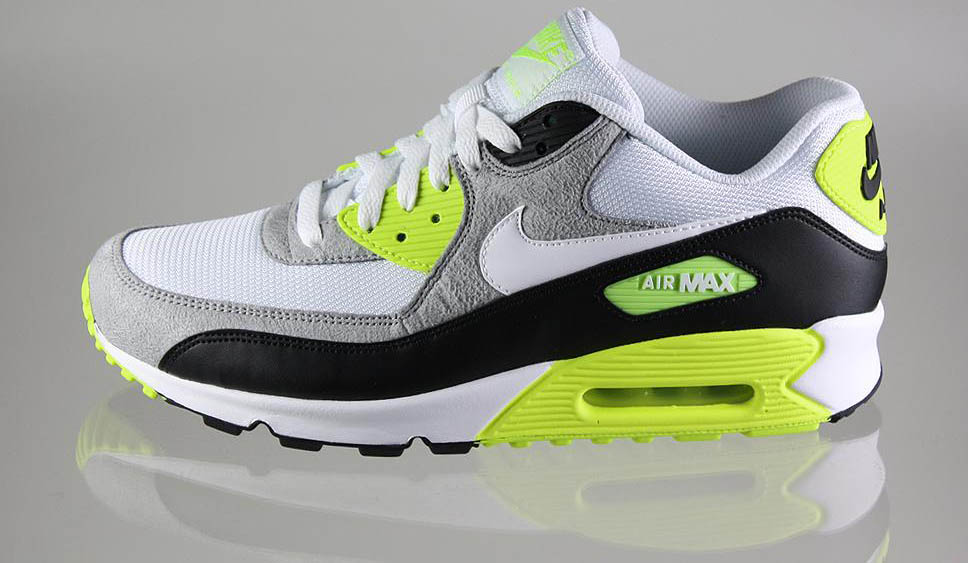 Nike Air Max 90 Black White Medium Grey Volt 325018-048 (1)