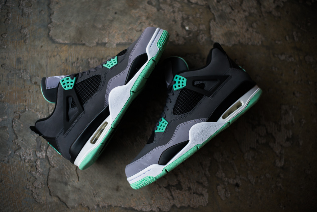 Retro 4 green sales glow