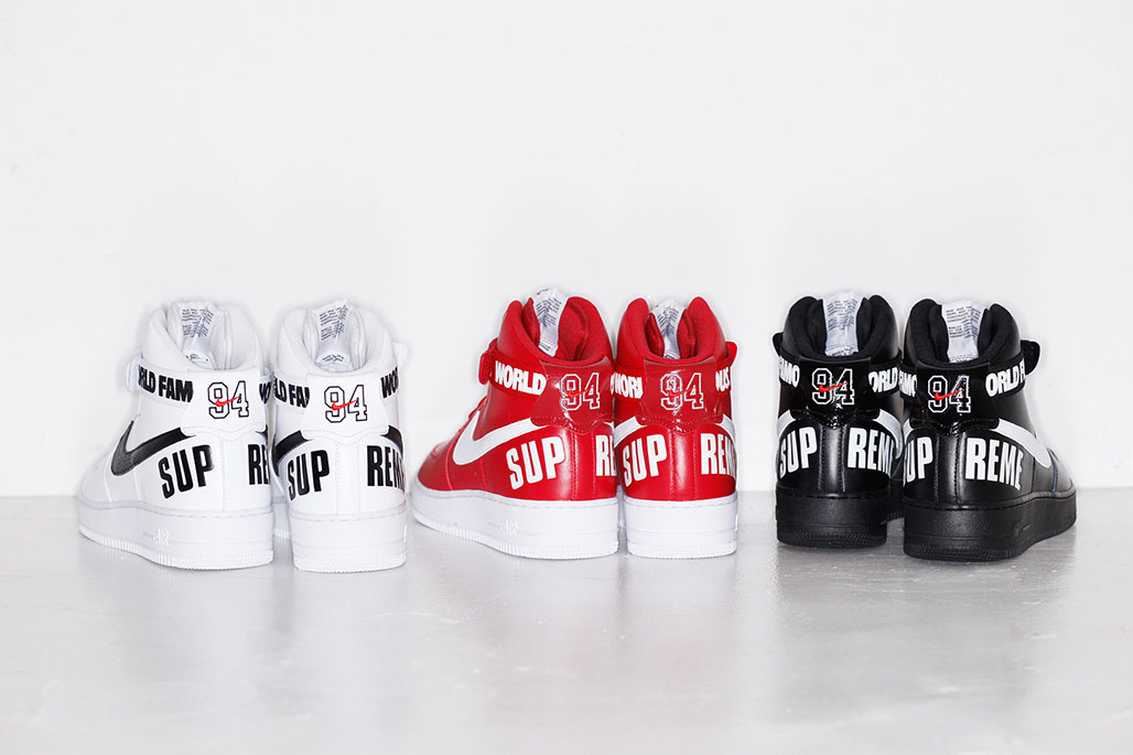 Nike AF1 Air Force 1 High Supreme SP Zwart