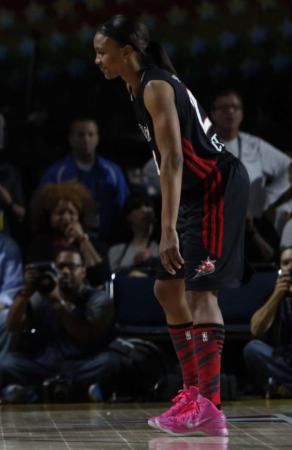 Tamika Catchings wearing Nike Zoom Hyperdisruptor