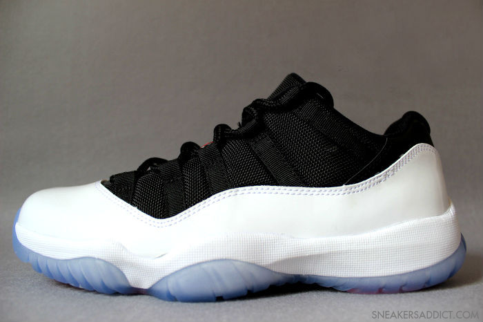 jordan 11 white and black low