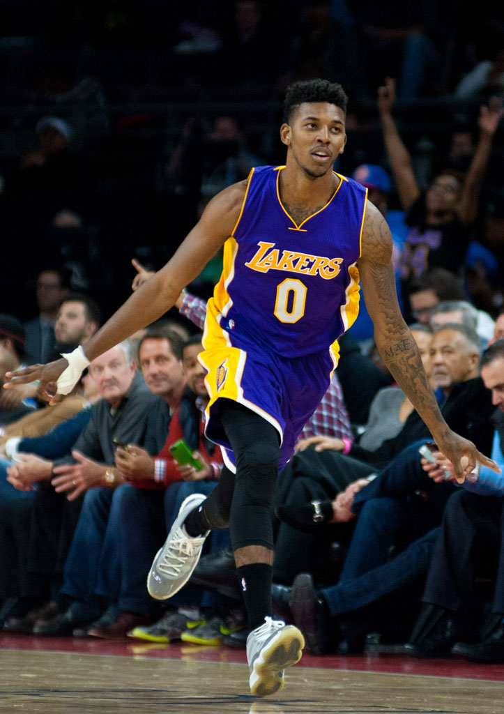 Nick Young wearing the 'Cool Grey' Air Jordan XI 11 (2)