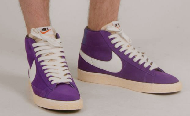 nike blazer purple suede