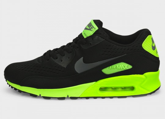 nike air max 90 black and neon green