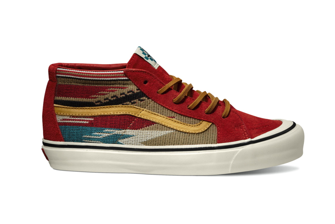 Vans Vault x Taka Hayashi Sk8 Mid LX Chimayo in Forumla One Red