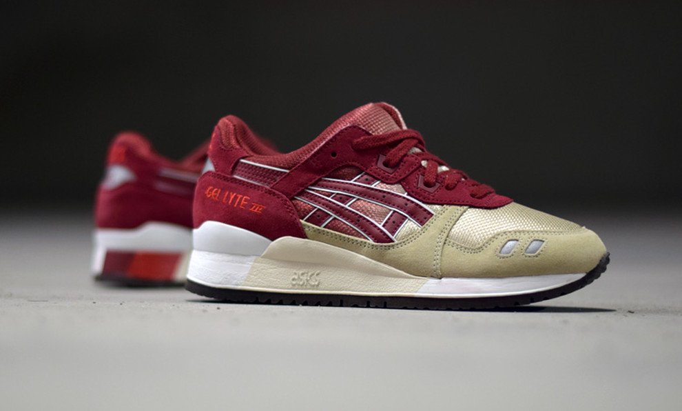 asics gel lyte 3 burgundy white