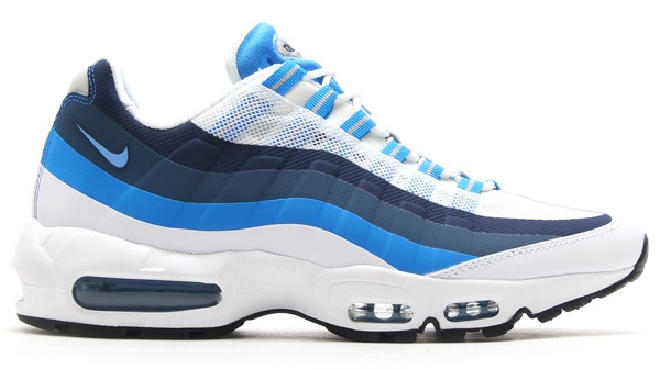 dark blue and light blue air max