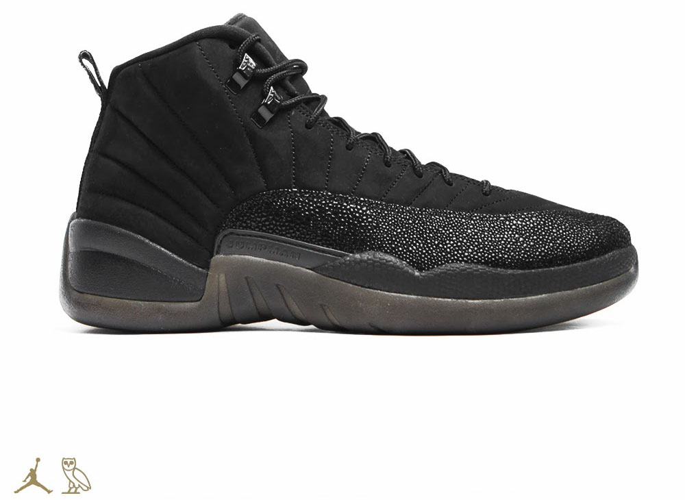 OVO x Air Jordan 12 Black (2)