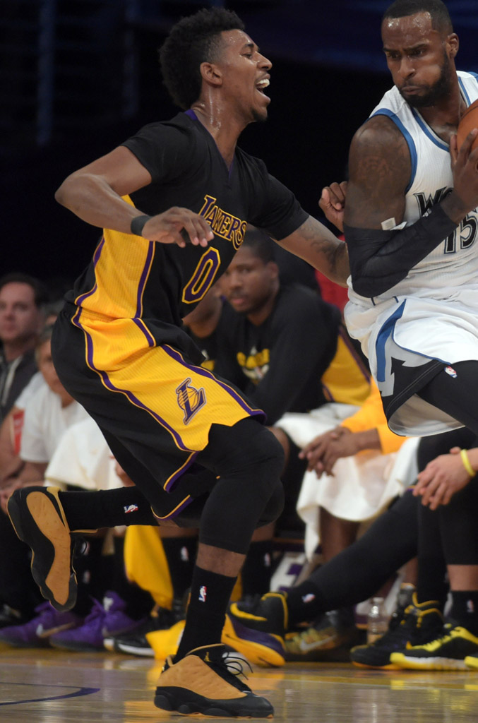 Nick Young wearing Air Jordan XIII 13 Low Chutney (1)