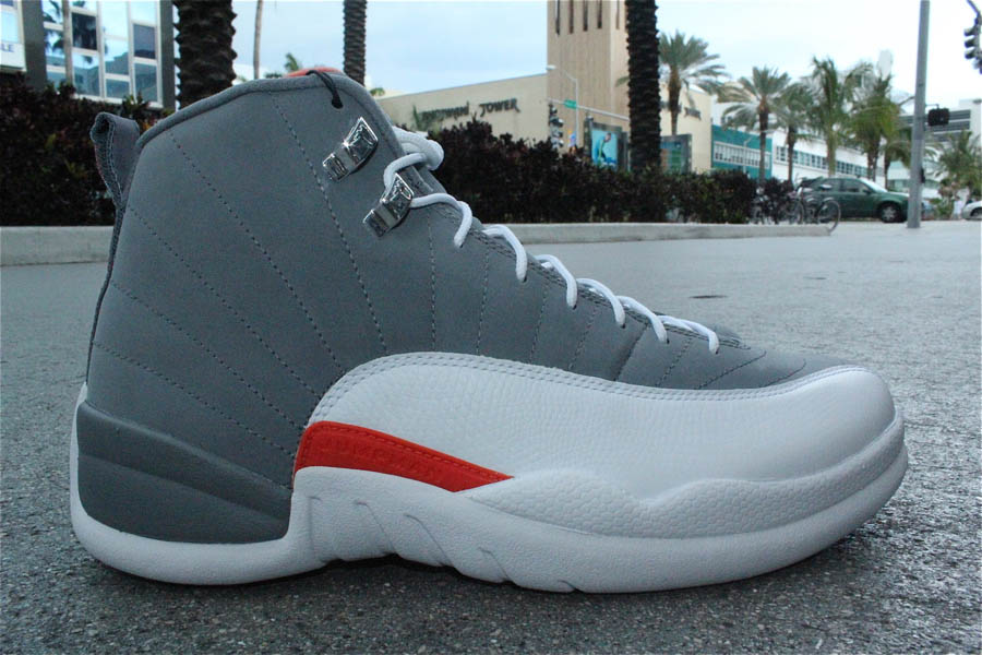 jordan 12 grey and orange