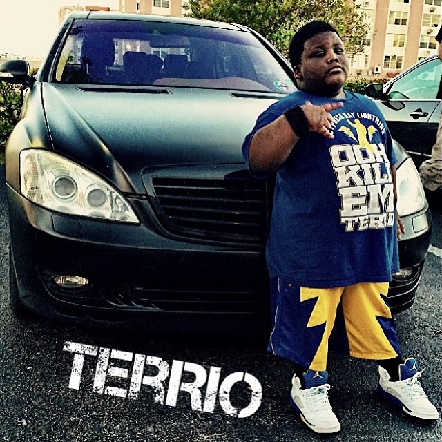 TerRio wearing Air Jordan 5 Retro Laney