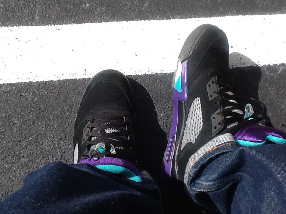 Spotlight // Forum Staff Weekly WDYWT? - 9.21.13 - Air Jordan V 5 Retro Black Grape by goldenchild9389