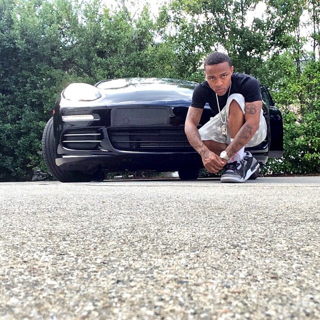 Bow Wow wearing Air Jordan III 3 Black Cement