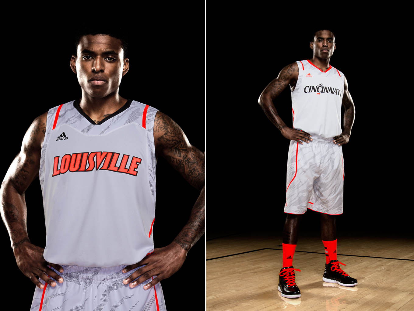 adidas adiZero Basketball Uniforms Louisville Cardinals & Cincinnati Bearcats Home