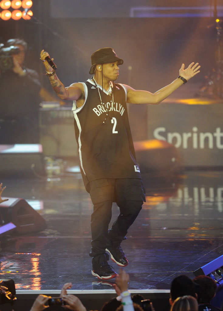 Mack Wilds wearing Air Jordan 11 Black/Red