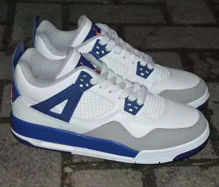 blue and grey jordan 4