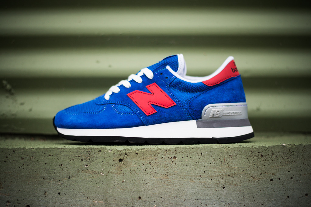 red white and blue new balance 990