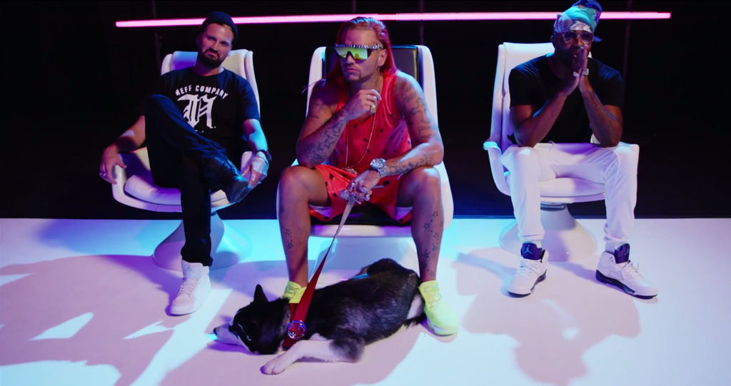 Every Air Jordan Spotted in Riff Raff's 'Tip Toe Wing in My Jawwdinz' Video: Air Jordan 1 Mid White, Air Jordan Future Volt, Air Jordan V 5 Grape